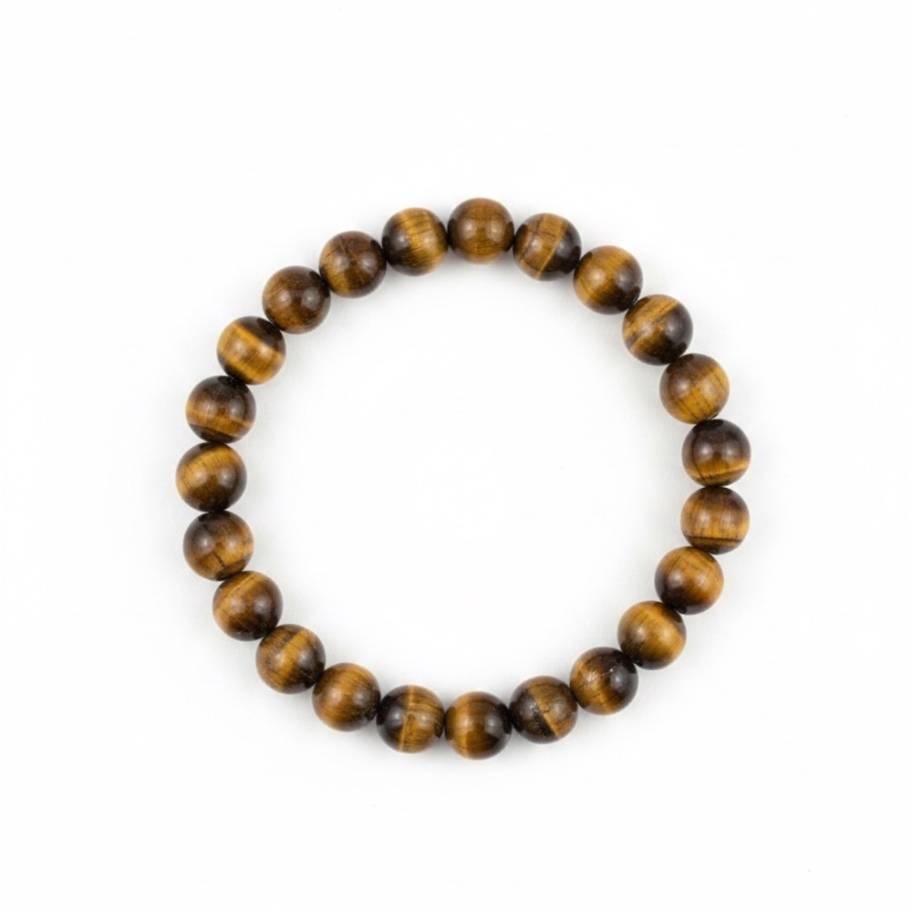 Tiger Eye Beaded Bracelet (Unisex)